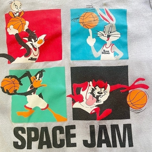 Space Jam pajama top tie-dye gray graphic design Boys 4 - Picture 7 of 8